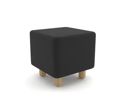 Two ottomans 3D model