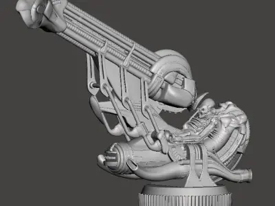 jockey alien 3d printable  3D print model