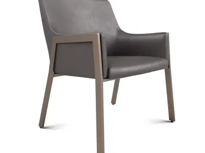 Sunpan - Bernadette Dining Armchair - Kendall Grey 3D model