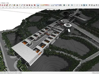 Sketchup Cultral Center J3 3D model