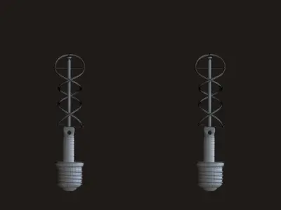 Edison Crown LED bulb 3D model