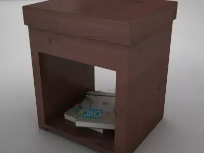 Night Table Low-poly 3D model