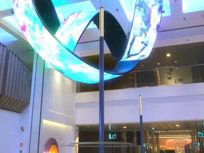 Street Light 10 Blue Low-Poly 535mm Low-poly 3D model