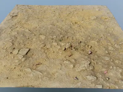 gravelgound05 pile of dirt  3D model