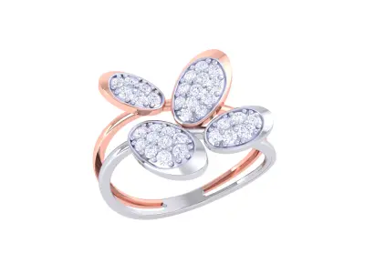Women Ring MTL 3dm STL OBJ FBX Details 3D print model 4