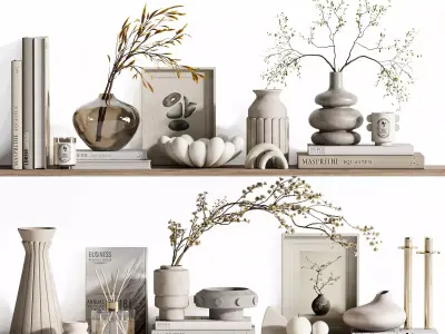 Decorative set 38 3D model shop