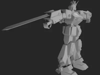 Gundam Mecha Robot 3D model