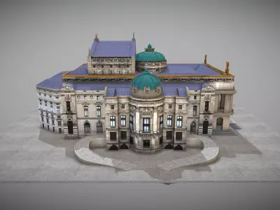 Palais Garnier Low-poly 3D model