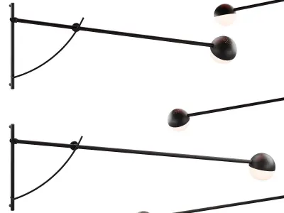 355 lighting fixtures 27 Northern Balancer wall lamp by Yuue 3D model