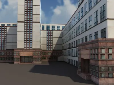 Office Building 170 Low-poly 3D model