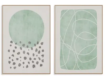 Abstract Painting Frame set 3D model 468