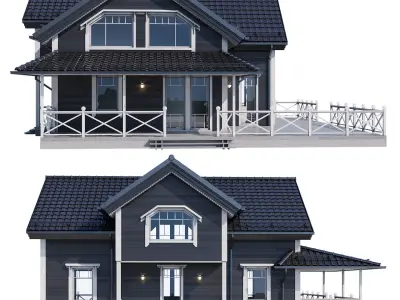 Modern house v50 3D model