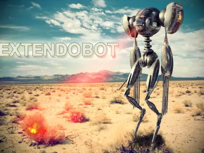 Robot Extendobot AAA Low-poly 3D model