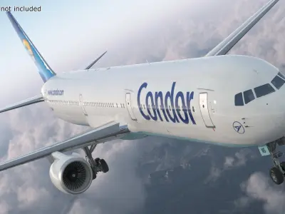 Condor Flugdienst Boeing 767-400 with Cabin and Doors Rigged for Maya 