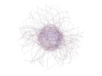 Abstract Sphere Line v1 005 3D model