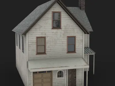 House 03 - Clean Low-poly 3D model