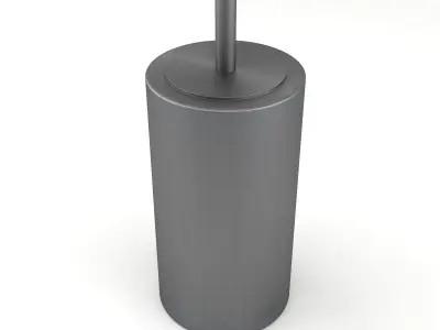 Floor Lamp Silver 3D model