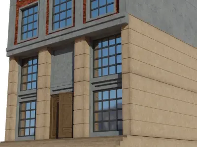 Factory building 1 3D model