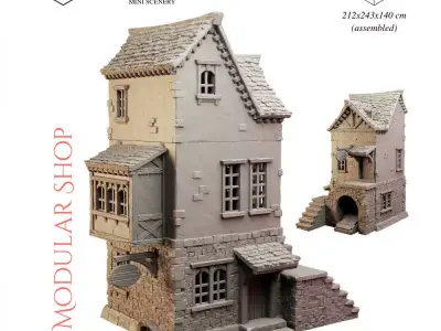 Modular Shop 3D print model