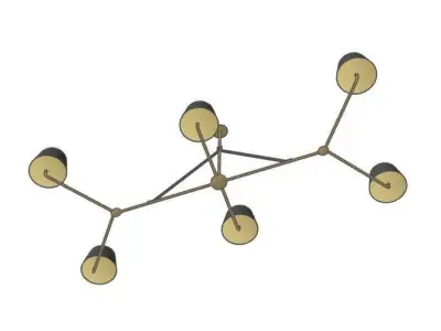 Chiltern Chandelier by Urban Electric 3D model
