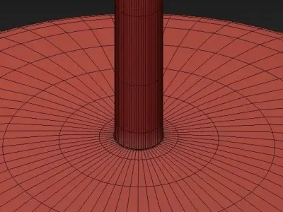 Mirror Ball Gold Pendant 3D model