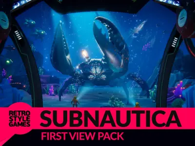 First Person Shooter Underwater Game Asset Pack Low-poly 3D model