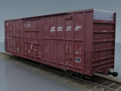 rail wagon 1 Low-poly 3D model