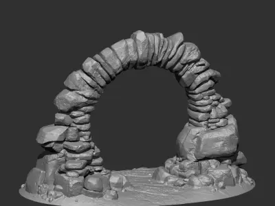 Rock and Cliff IMM Brushes 21 in one Vol 2 3D model