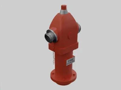 Fire Hydrant 5 - Safety and Emergency Equipment Low-poly 3D model