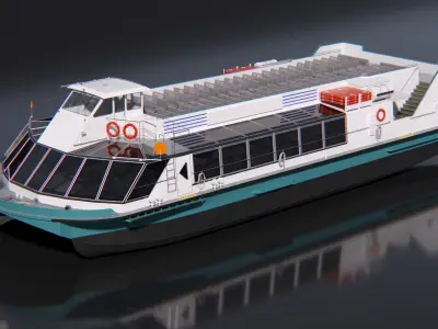  Modern Passenger Ferry Boat 
