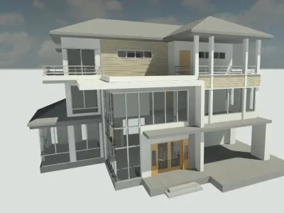 simple 3d house  3D print model