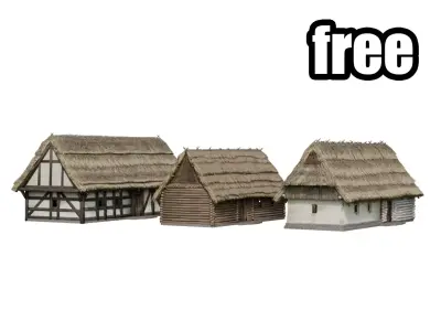 Medieval Houses Free 3D model