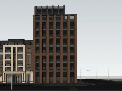 HANSEN Modern Building Low-poly 3D model