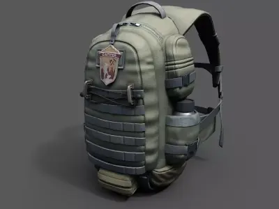 Backpack Camping scifi Generic camp bag 3D model