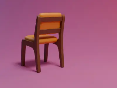 Stylized chair 3D model