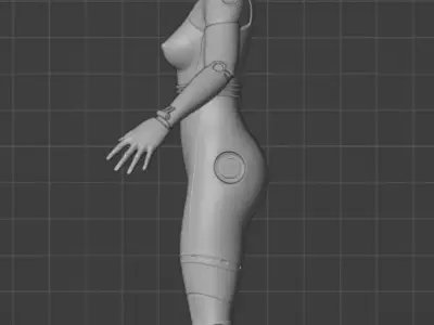 Women Robot Hajime Sorayama  3D model