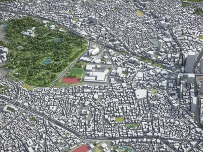 Shibuya - Tokyo special ward Low-poly 3D model