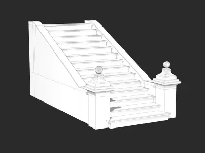 Stone Stairs 3D model buy