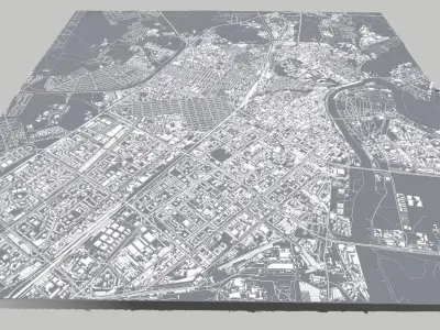 Cityscape Tyumen Russia 3D model