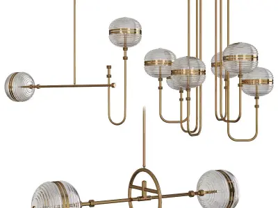 Ayler Ceiling Lamp collection Low-poly 3D model