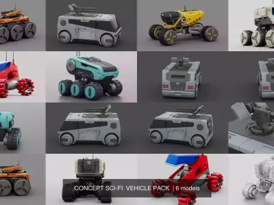 CONCEPT SCI-FI  VEHICLE PACK 