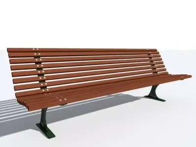 street bench Neri 3D model
