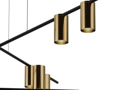 CASA chandelier Low-poly 3D model