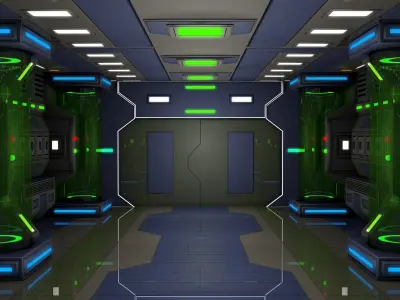 Sci Fi Corridor  3D model