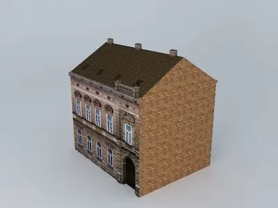19th Century House Low-poly 3D model