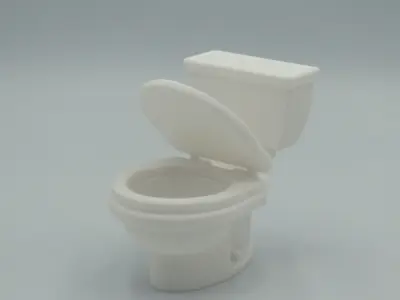 miniature Bathroom modern toilet  3D print model