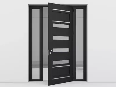 Aluminium door 149 3D model