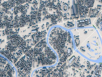 Chennai City India 3D model