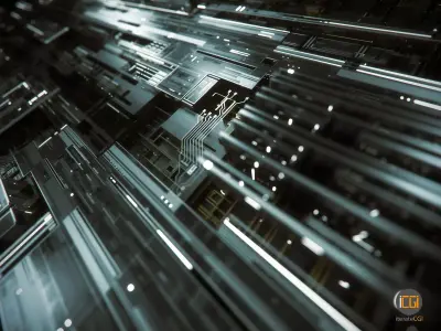 Tech Greebles set 1 3D model