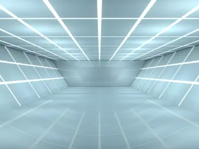 Sci Fi WareHouse 3D model 9